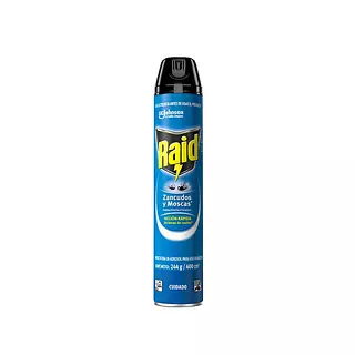 Insecticida en aerosol uso doméstico Raid Zancudos y moscas 