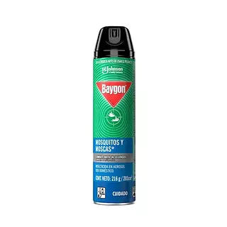 Insecticida en aerosol uso doméstico Baygon Mosquitos  y moscas 
