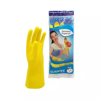 Guantes Domestico Amarillo Talla 8