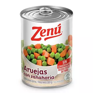 alverja con zanahoria zenu lata